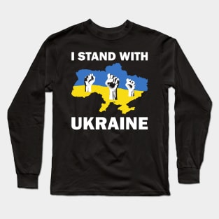 I Stand With Ukraine Fists Long Sleeve T-Shirt